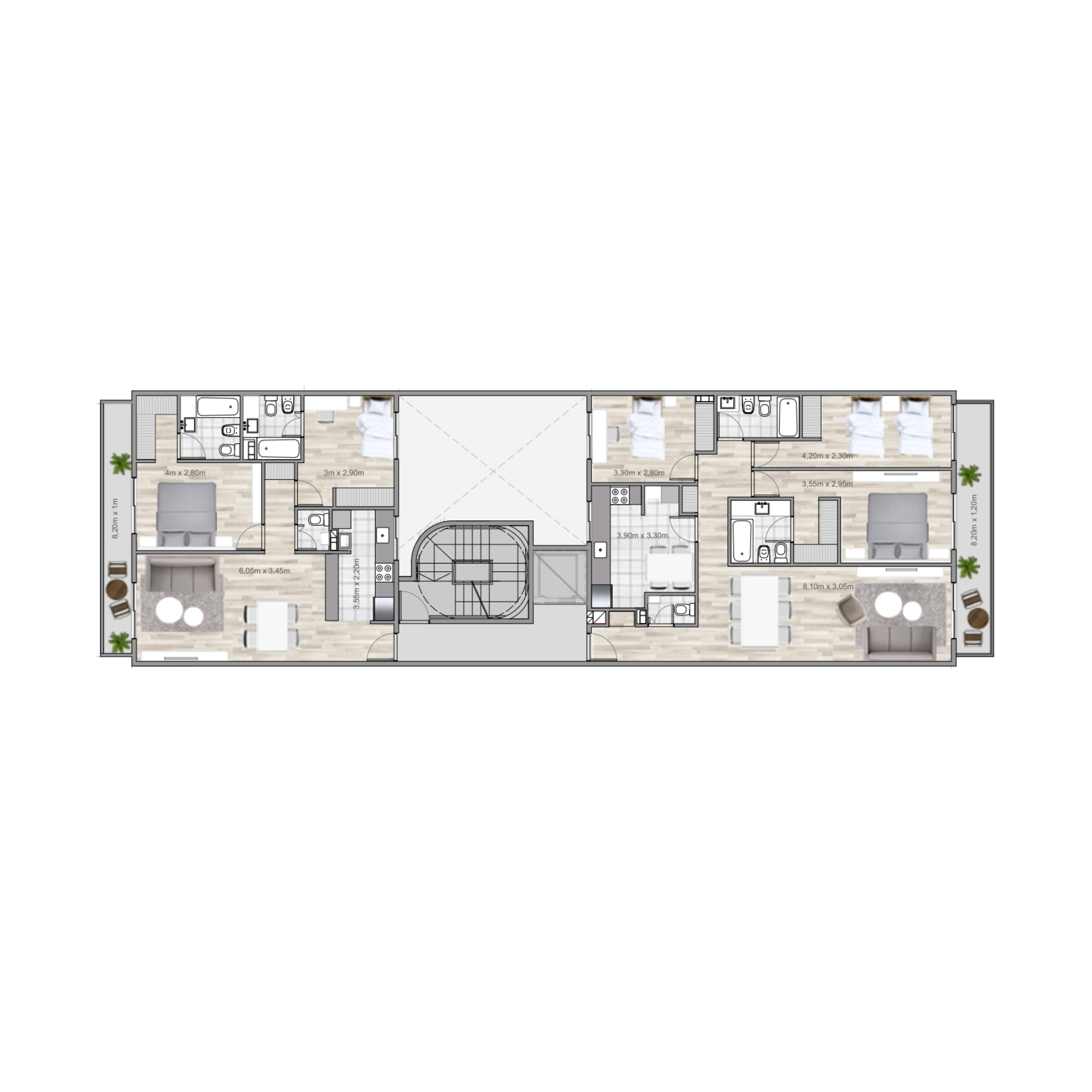 Proyecto Manuel Ugarte en Núñez, edificio residencial desarrollado por Grupo Roots en Buenos Aires