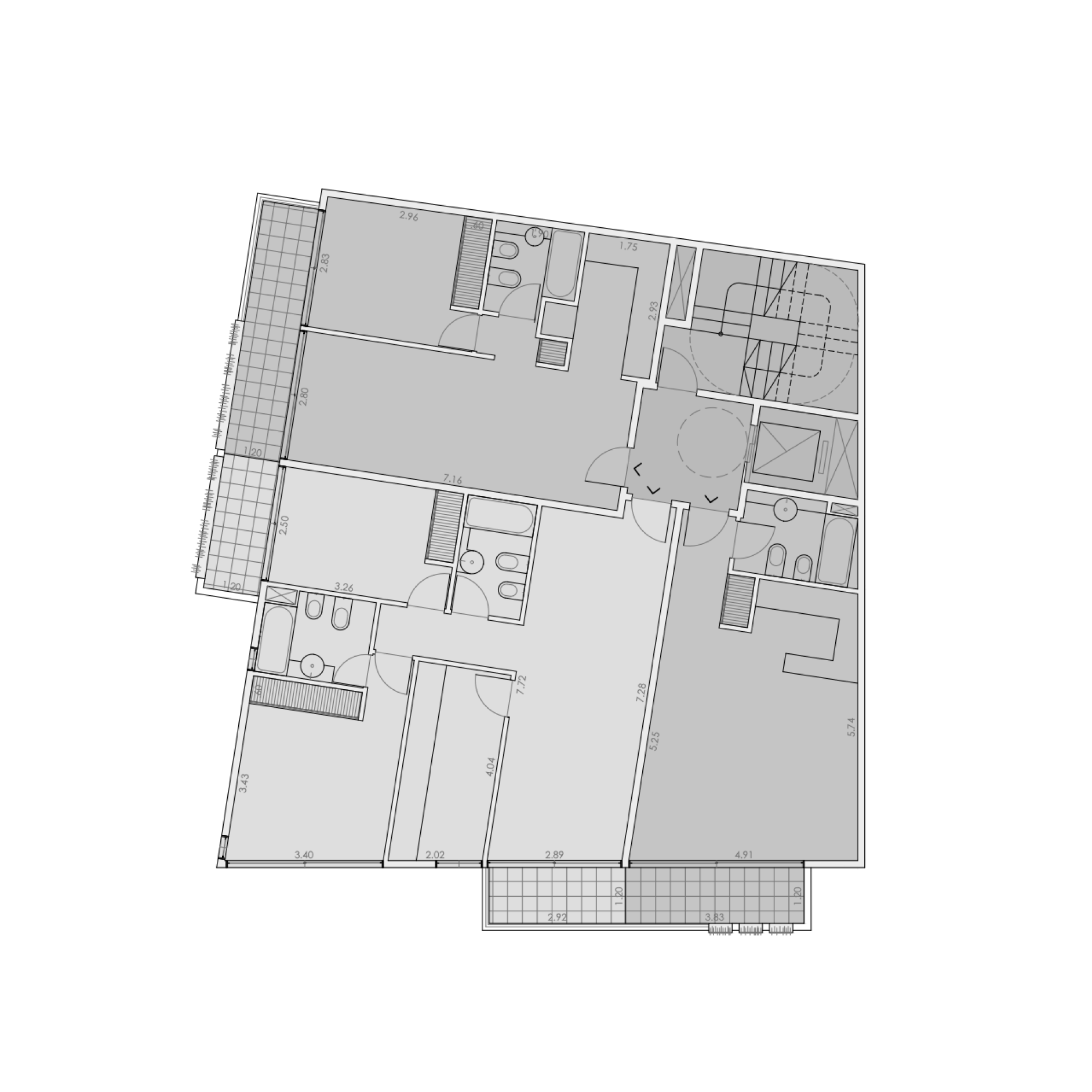 Proyecto Avenida Córdoba en Palermo, edificio residencial desarrollado por Grupo Roots en Buenos Aires